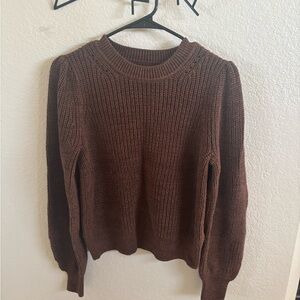 GAP 100% Cotton Brown Knit Sweater